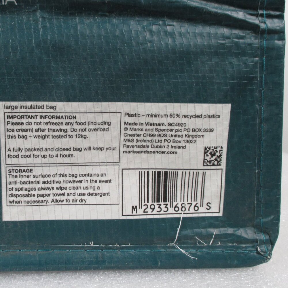 LARGE INSULATED M & S FOOD COOLER BAG - Picture 14 of 16